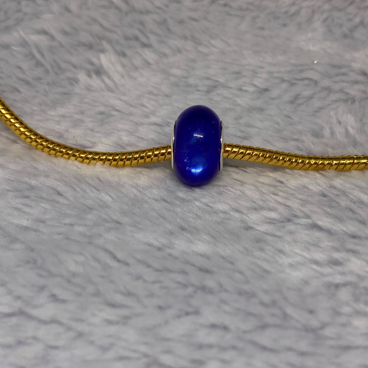 Blue Shine Ball Charm
