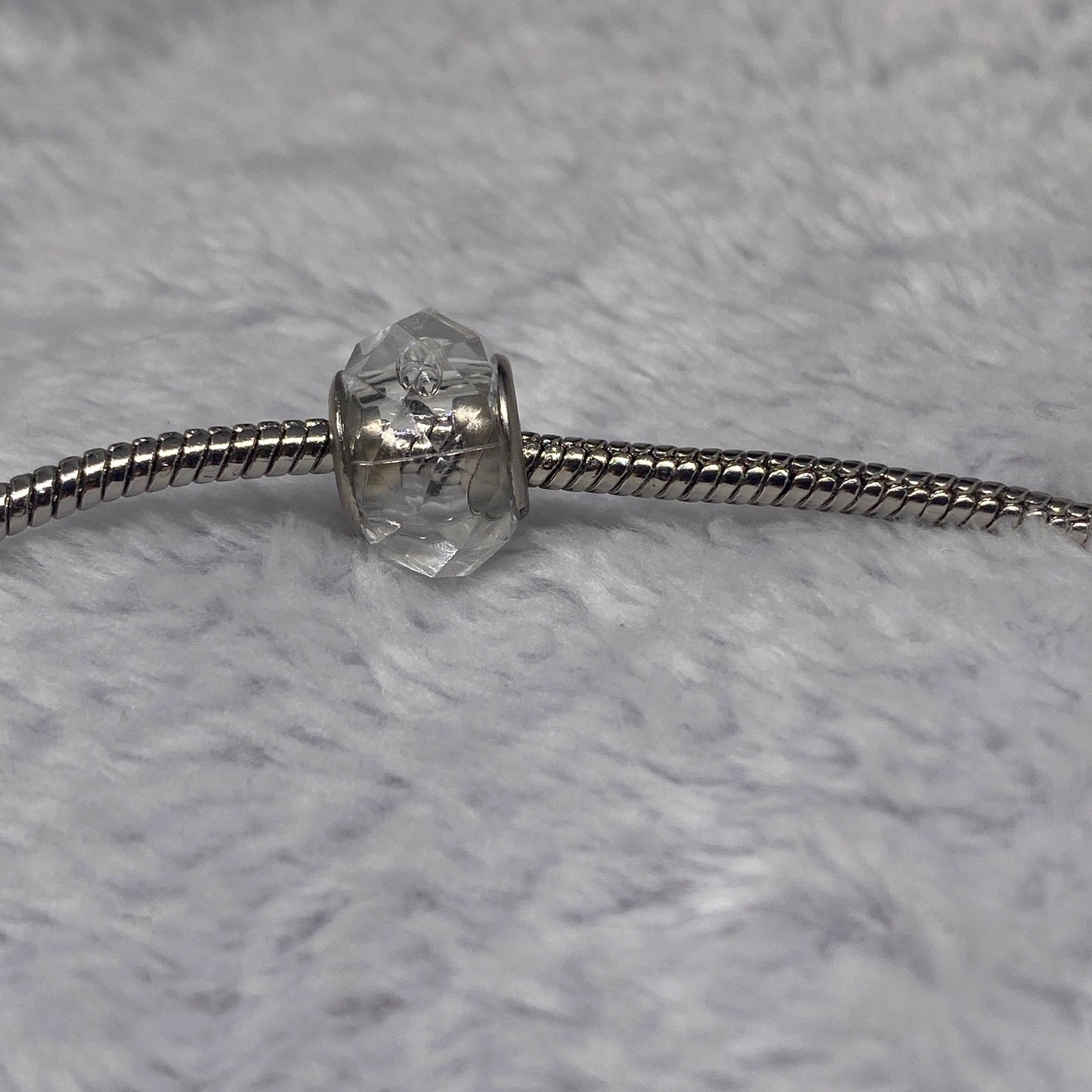 White Crystal Ball Charm