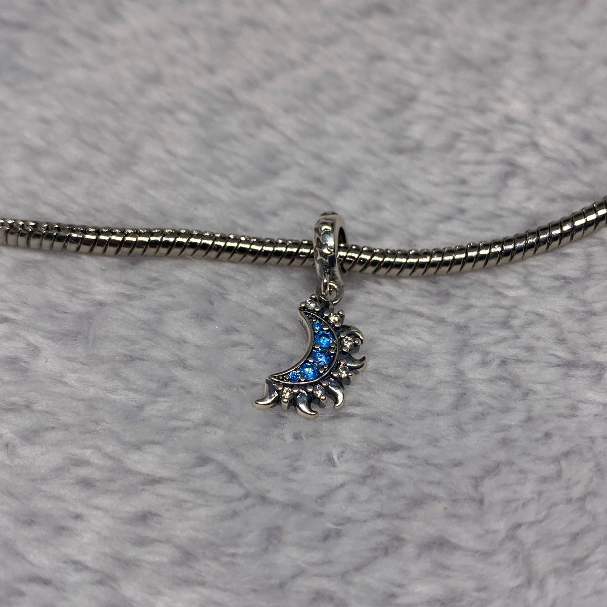 Silver Matching Moon Charm