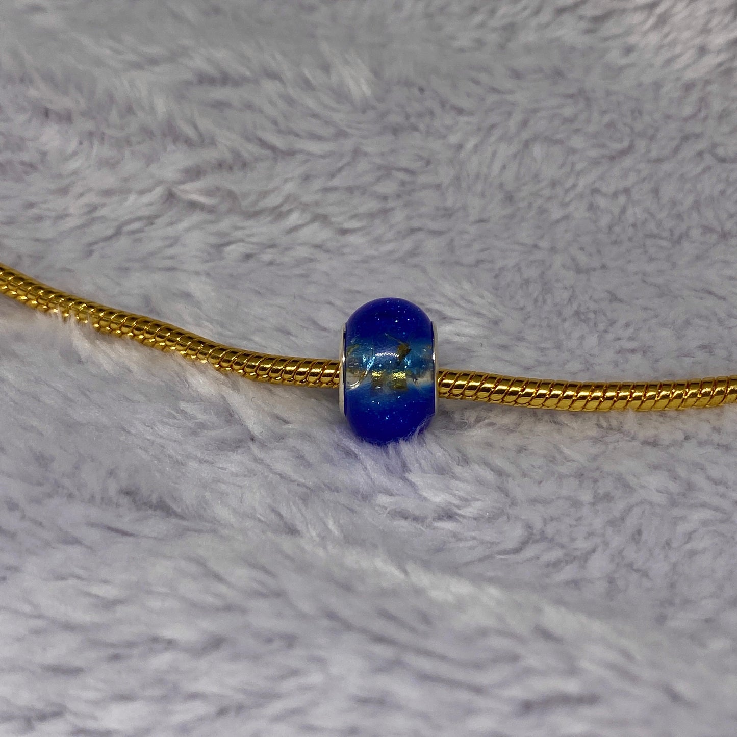 Blue Gold Charm