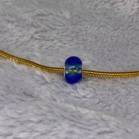 Blue Gold Charm