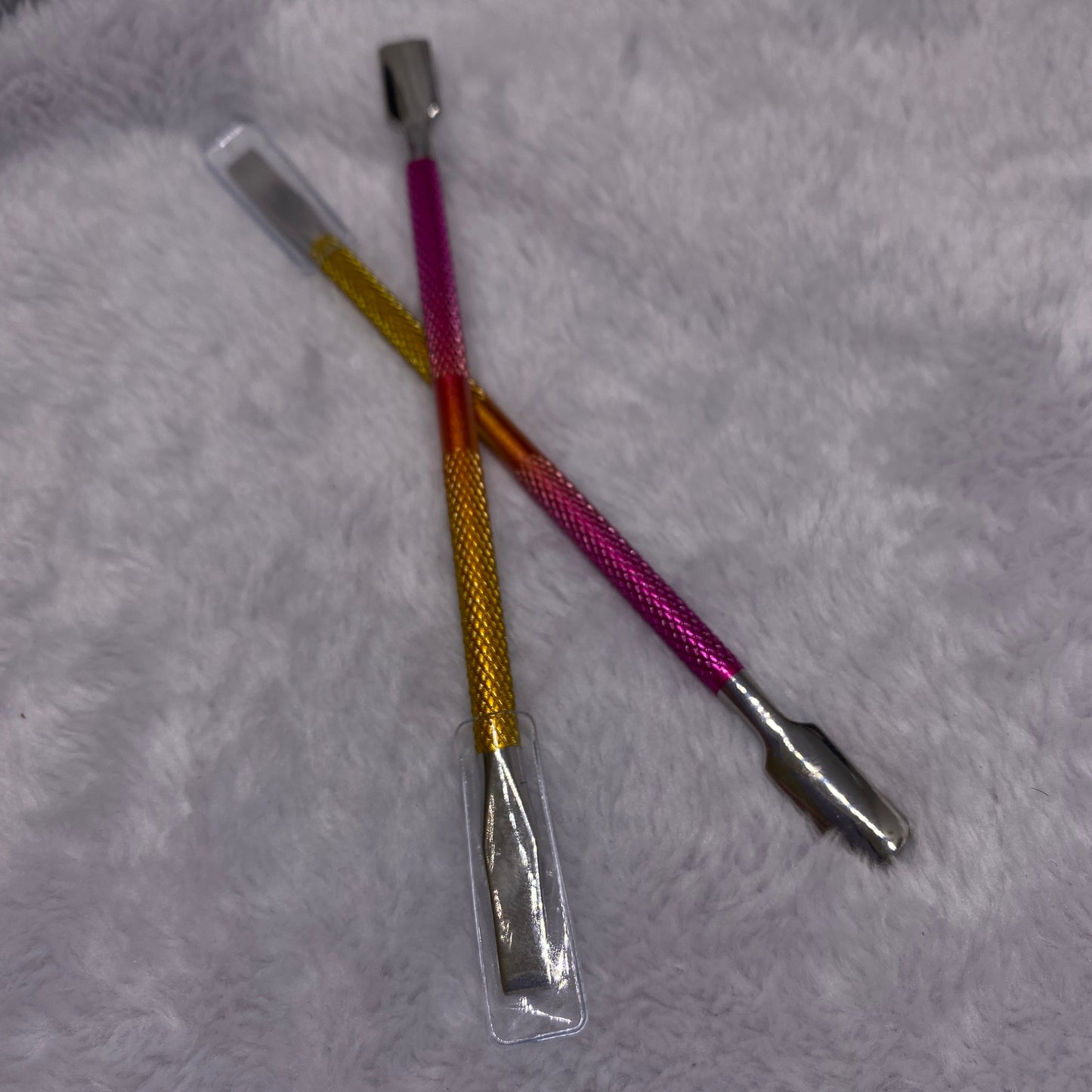 Pink&Orange Cuticle Pusher