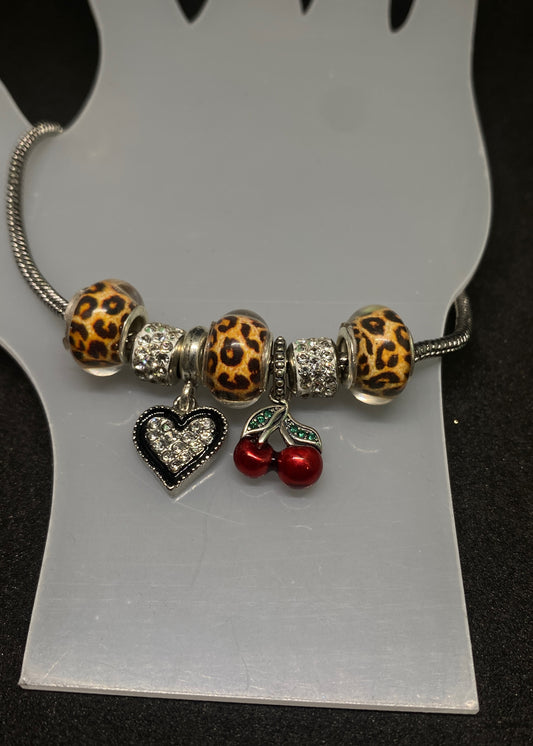Cherry Hearts Bracelet