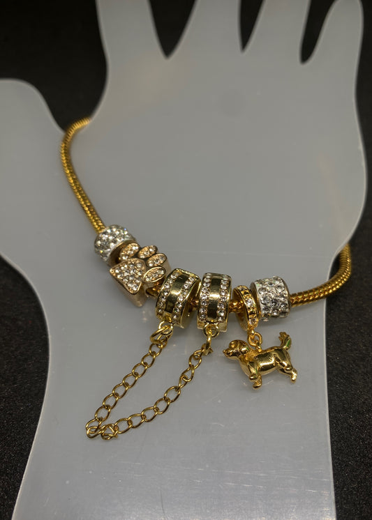 Gold Puppy Bracelet