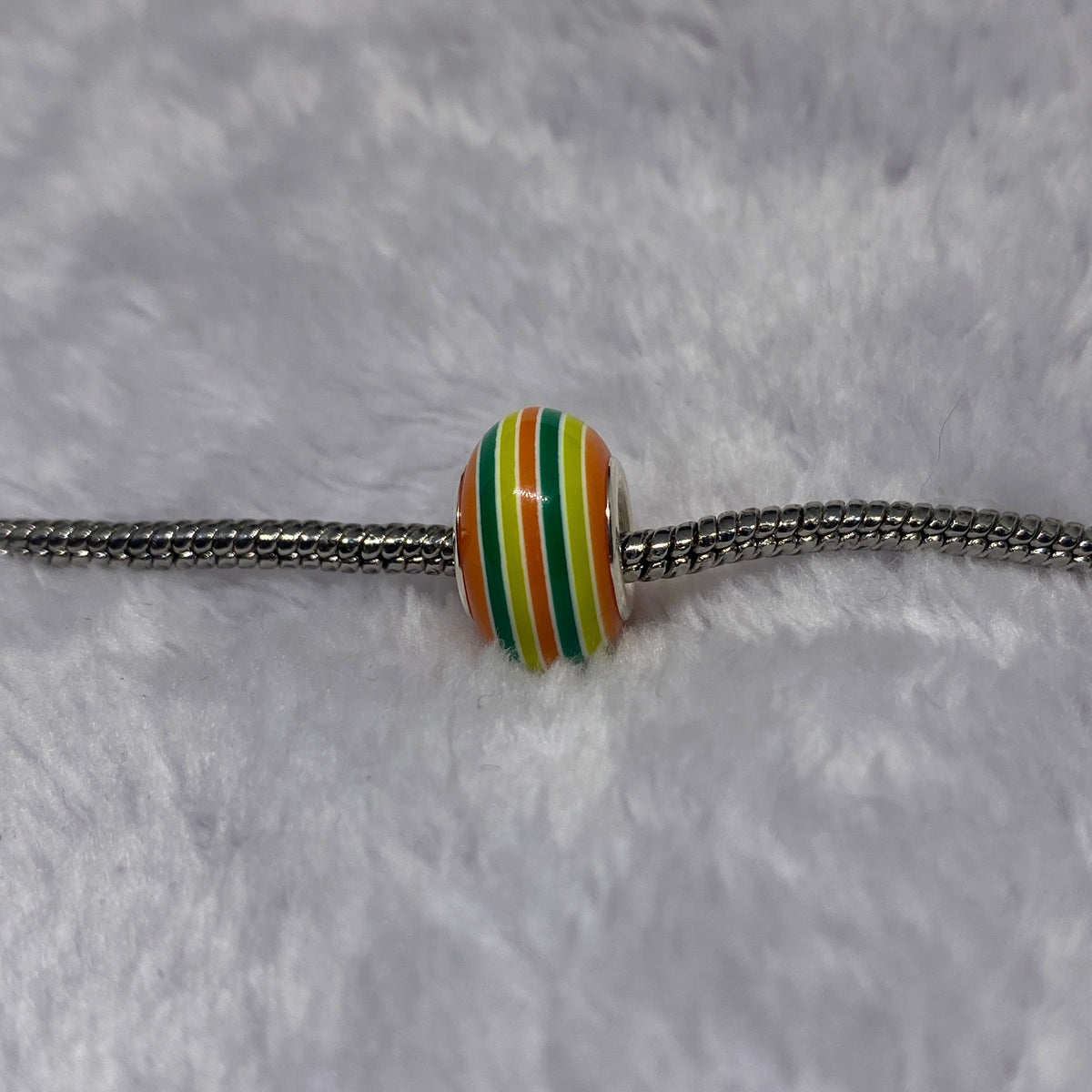 Yellow Stripey Charm