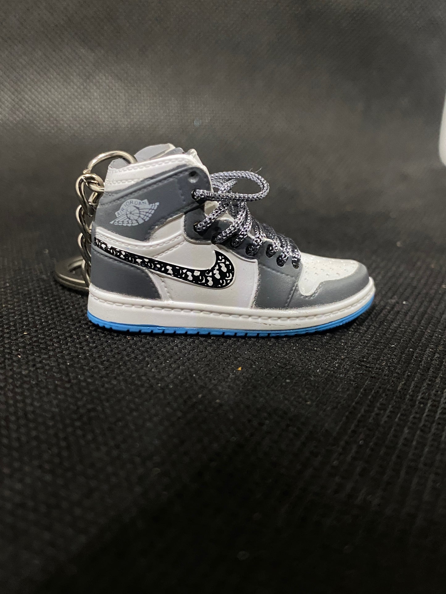 Grey Dior Keychain